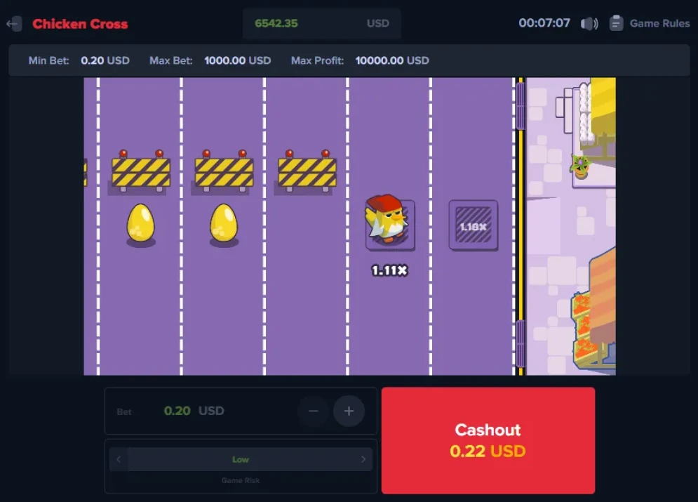 Chicken Cross Game